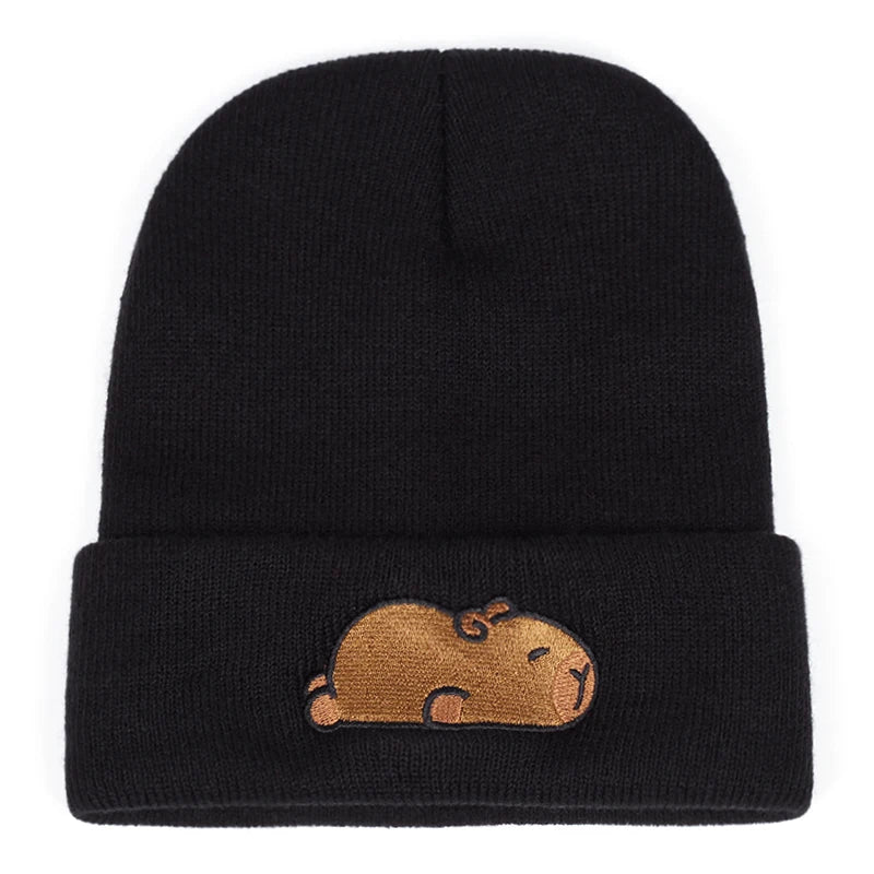Bonnet Capybara Femme Brodé - Pink