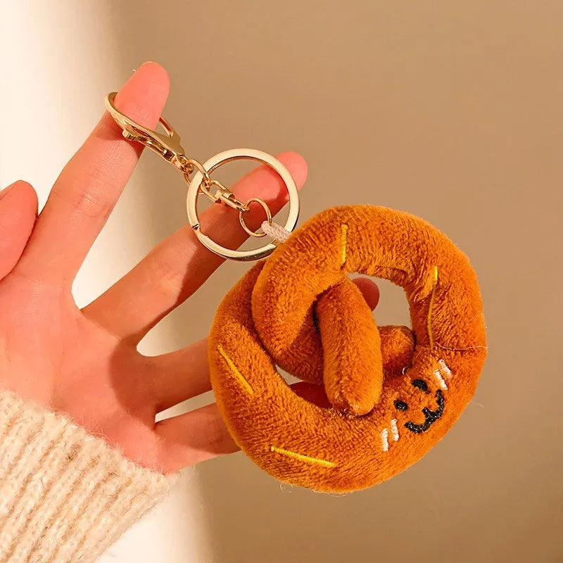 Porte-clé peluche capybara avec étoile pour sac et trousseau