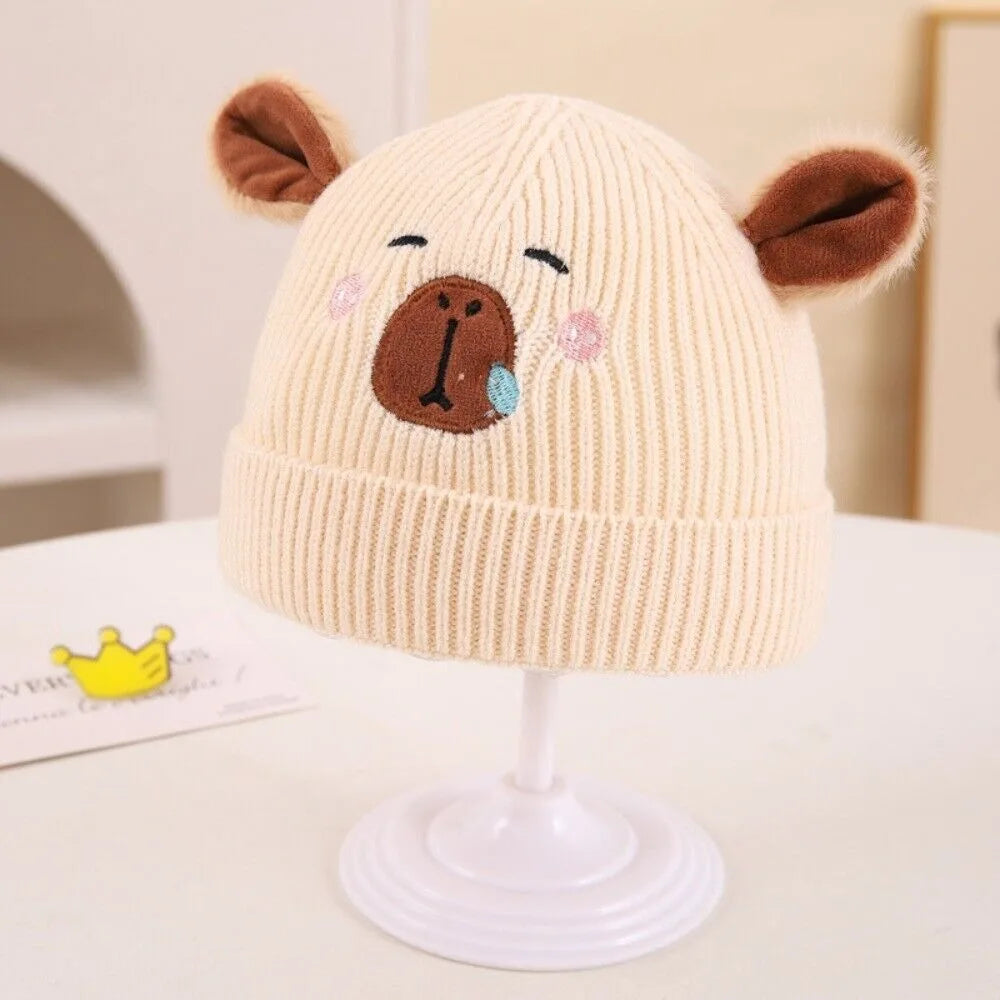 Bonnet Capybara 3mois Enfant - Beige
