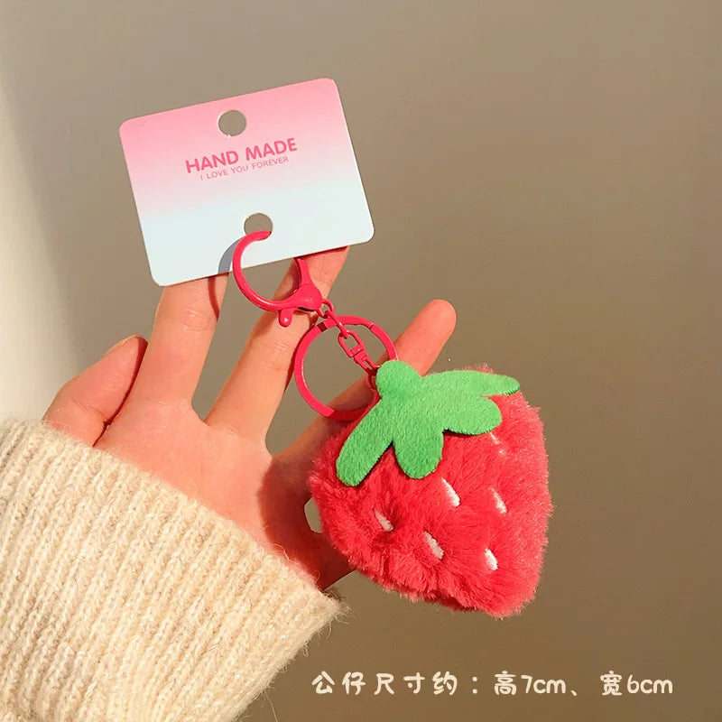 Porte-clé peluche capybara avec étoile pour sac et trousseau