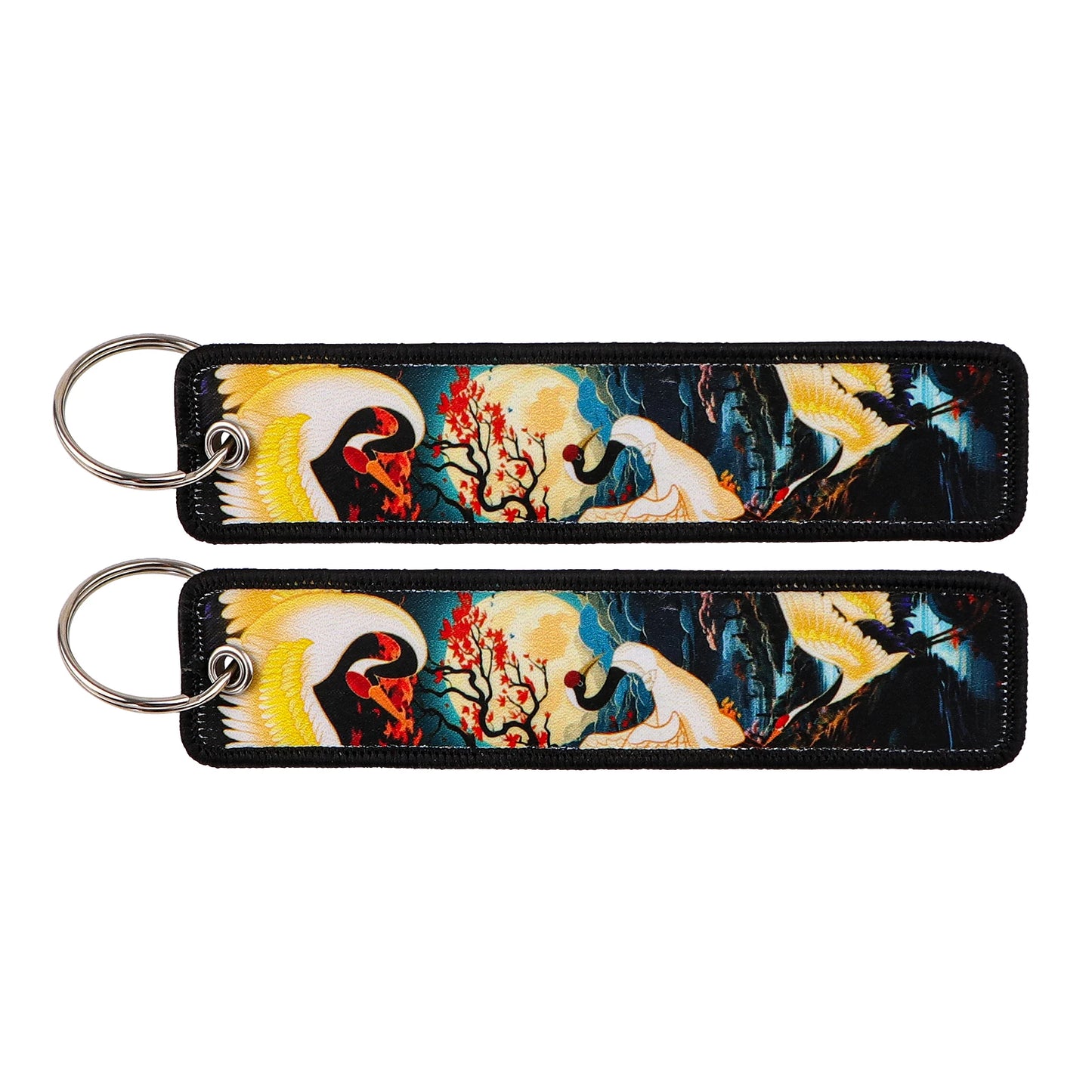 Porte-clé capybara brodé style boho fait main