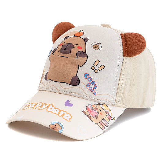 Casquette Capybara Enfant Oreille - Beige / 50cm-54cm