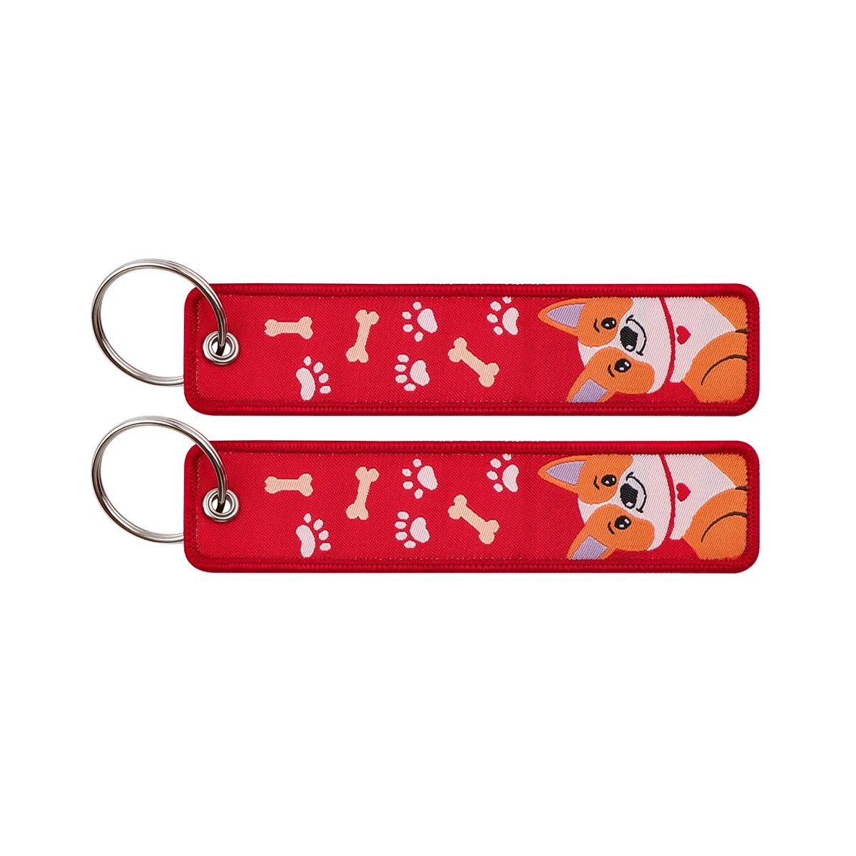 Porte-clé capybara brodé style boho fait main