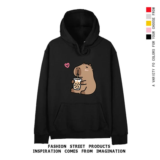 Pull Noir Femme Capybara