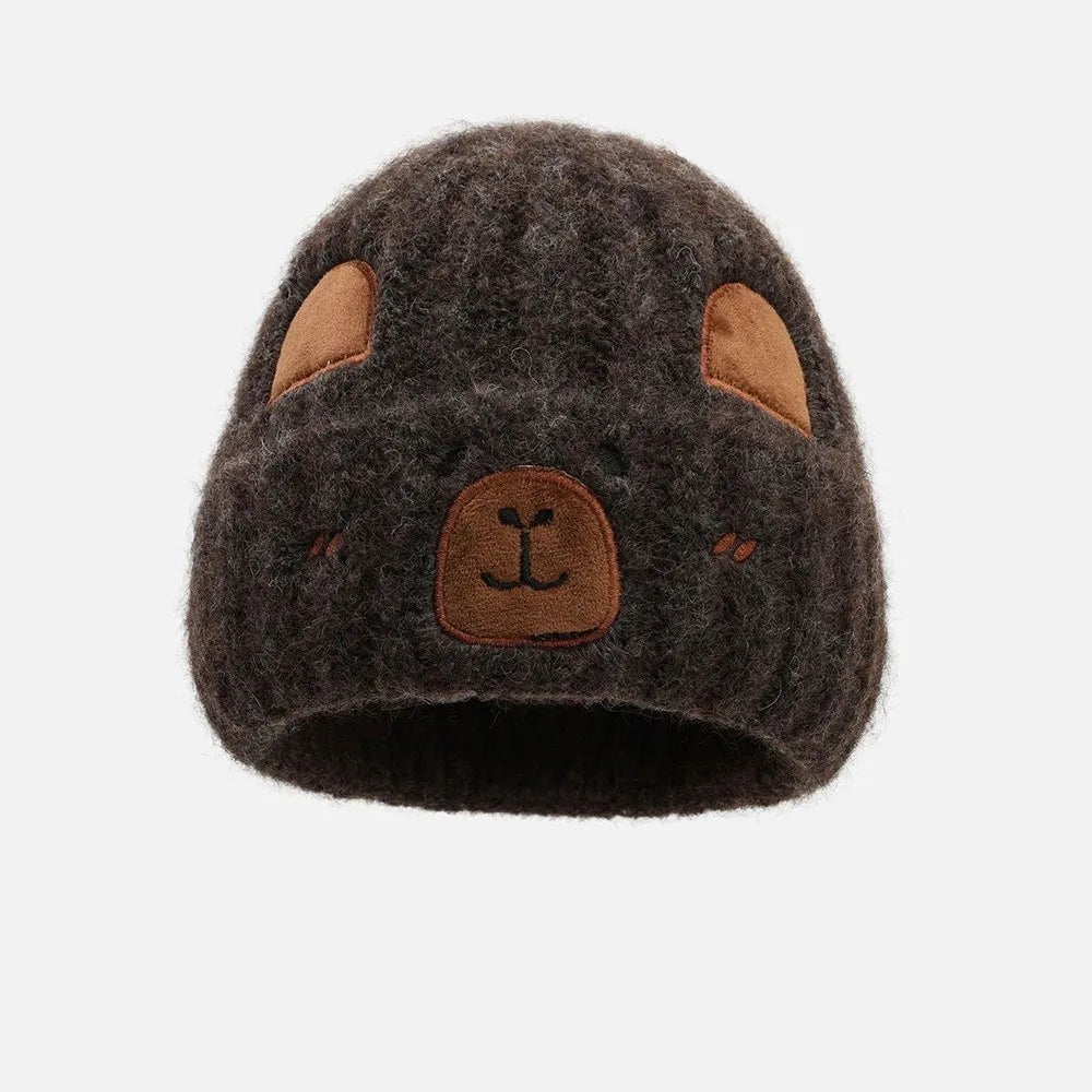 Bonnet Capybara Chaud - Brown