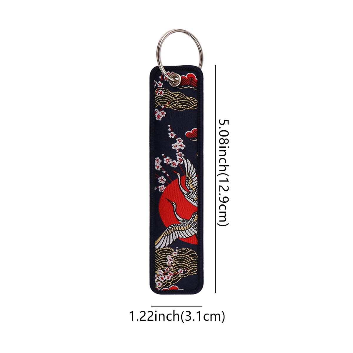 Porte-clé capybara brodé style boho fait main