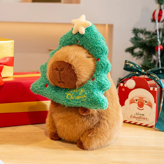 Peluche Capybara Sapin de Noel - Green Tree / 23cm-25cm