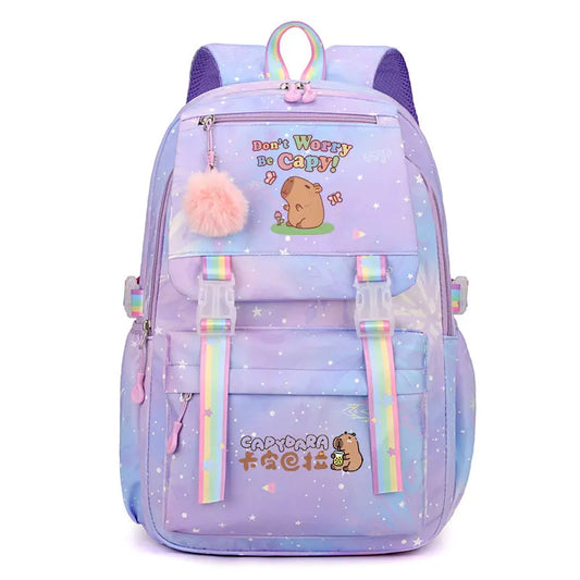 Cartable Capybara Violet Enfant